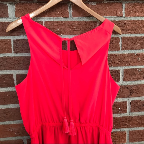 Athleta Martinique Sleeveless Wrap Dress Coral Red Size Medium - Picture 8 of 12